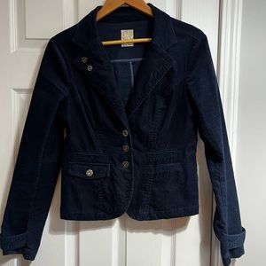 Smart Set Navy Blue Corduroy Jacket, Size Small